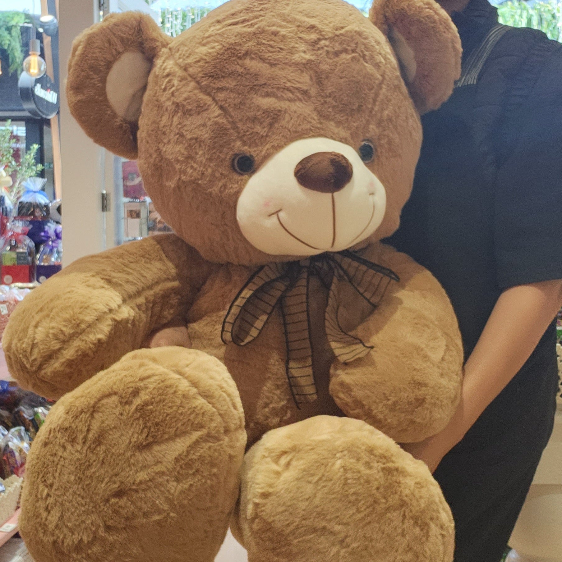 Lovely Giant Teddy Bear (1m tall) Brown – THESWEETLANDNZ
